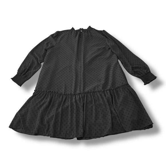 J.Crew Factory Smocked Drop-Waist Mini Dress Swiss Dot BC708 Women’s Size M - Picture 3 of 13